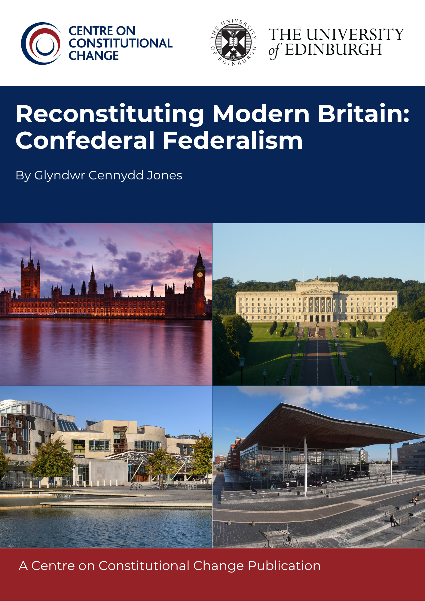 Image of report front cover, with pictures of the Houses of Parliament, Stormont, the Scottish Parliament and the Senedd Cymru