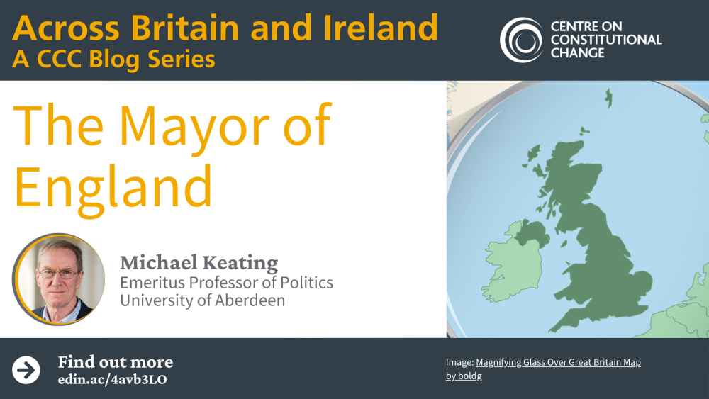 An image of Britain and Ireland with a photo of the author, Michael Keating