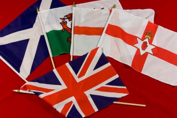 Five flags of the UK